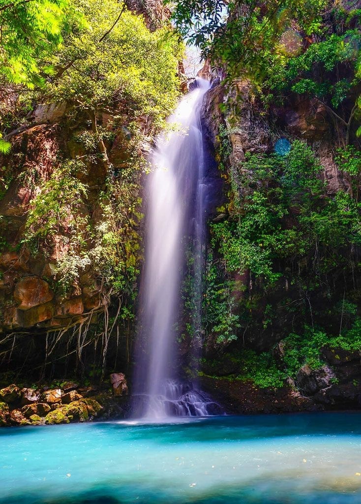 Wasserfall in der Lagune, Costa Rica