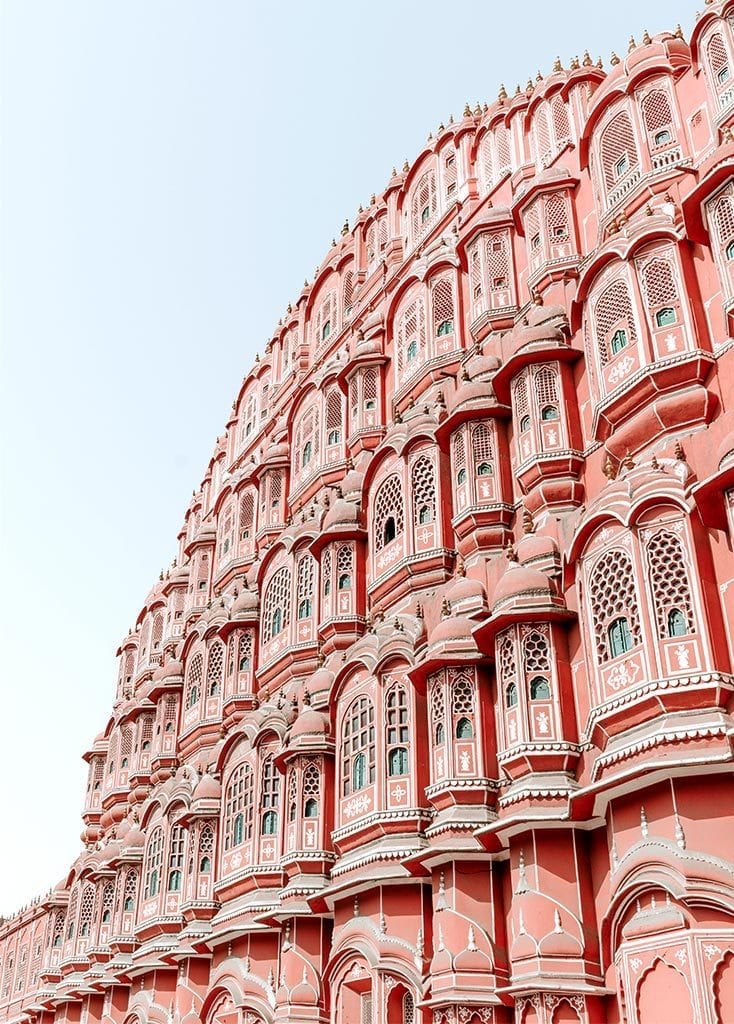 Hawa Mahal Strasse, Jaipur. Indien