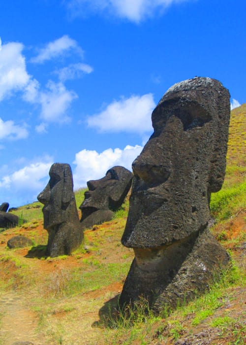 Rundreise Chile - Moai StatuenRundreise Chile - Moai Statuen