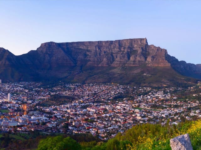 Rundreise Südafrika - Kapstadt Tafelberg